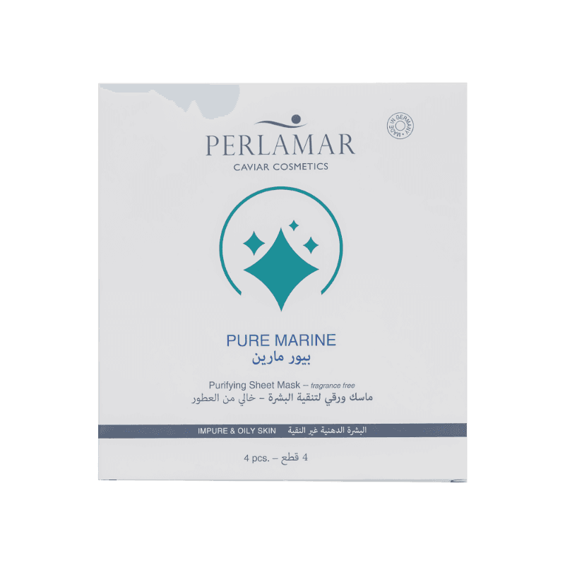 Pure Marine Purifying Sheet Mask 4×16 ml Perlamar